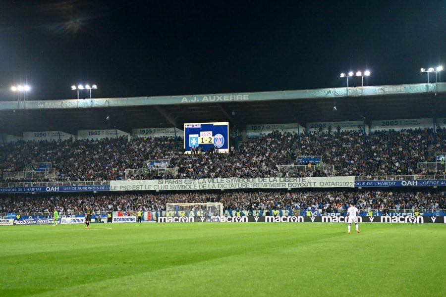 Auxerre risque une sanction pour une banderole contre le Qatar