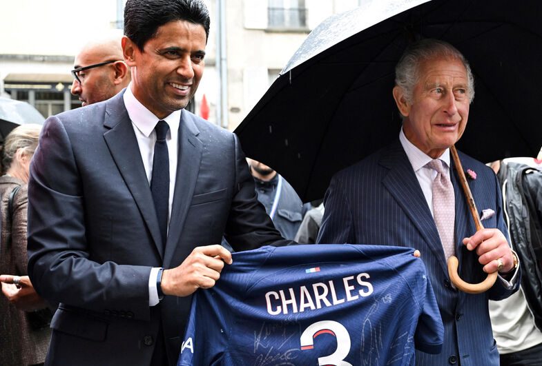 Al-Khelaïfi honoré de sa rencontre avec Charles III en lien avec la Fondation PSG