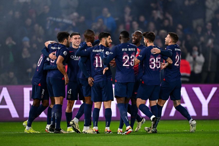 célébration but PSG/Lille