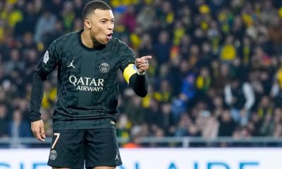 Mbappé célébration but Nantes/PSG