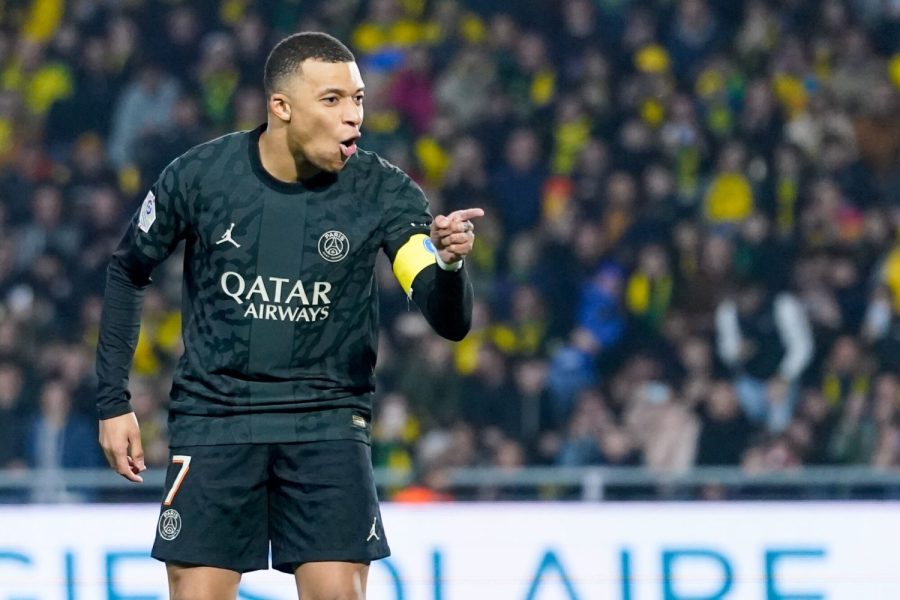 Mbappé célébration but Nantes/PSG