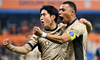 Kang in lee + Mbappé célébration but Montpellier/PSG