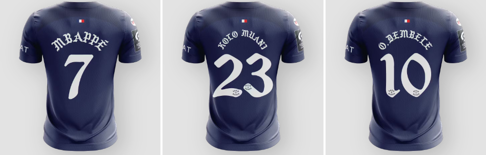 Les maillots du PSG lors du Classico en vente aux enchères !