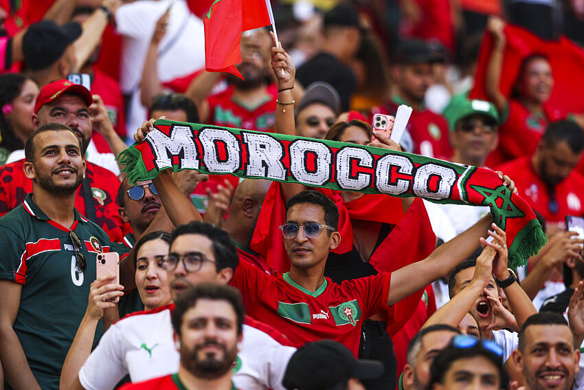 Supporters équipe du Maroc football