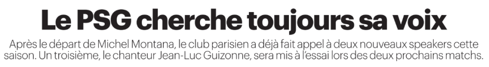 Press review: Speaker at the Parc des Princes, Campos' future and sanctions  