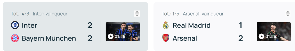 Champions League - All the semi-final qualifiers  