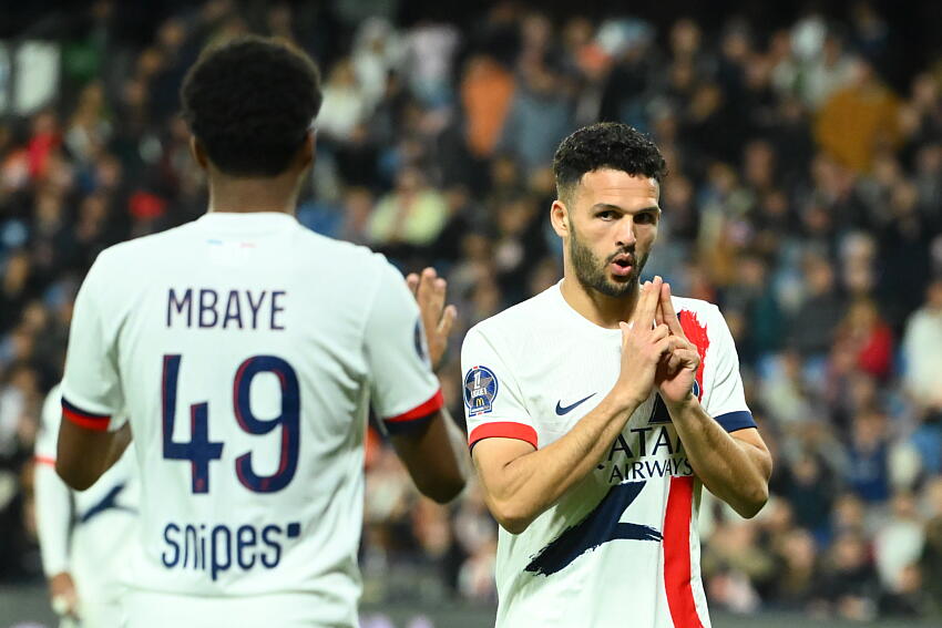 Gonçalo Ramos célébration Montpellier/PSG