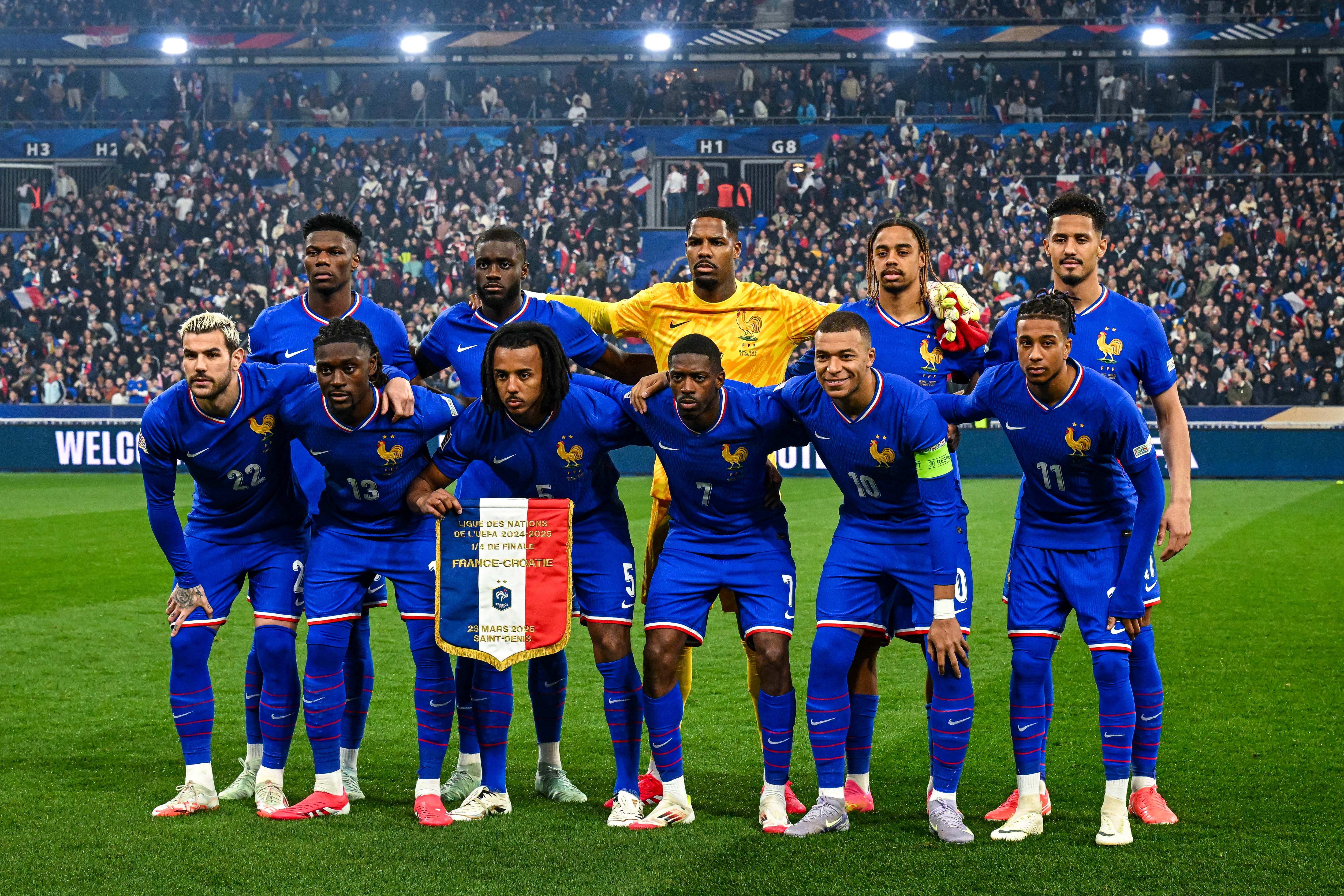 Espagne/France - Les équipes officielles :