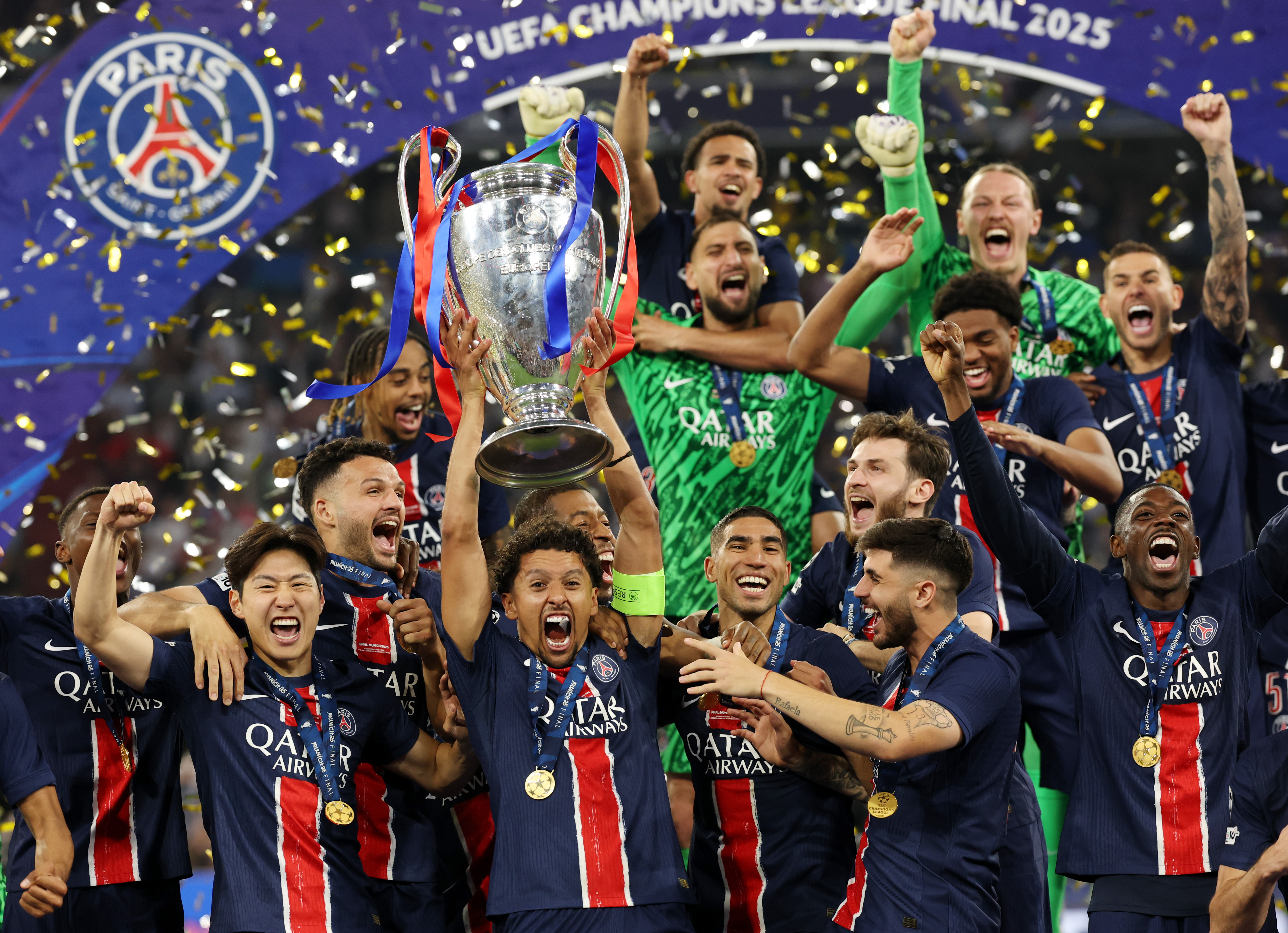 PSG/Inter Milan - Marquinhos "Oui c'est un mélange de joie, de toutes émotions vécues ensemble."