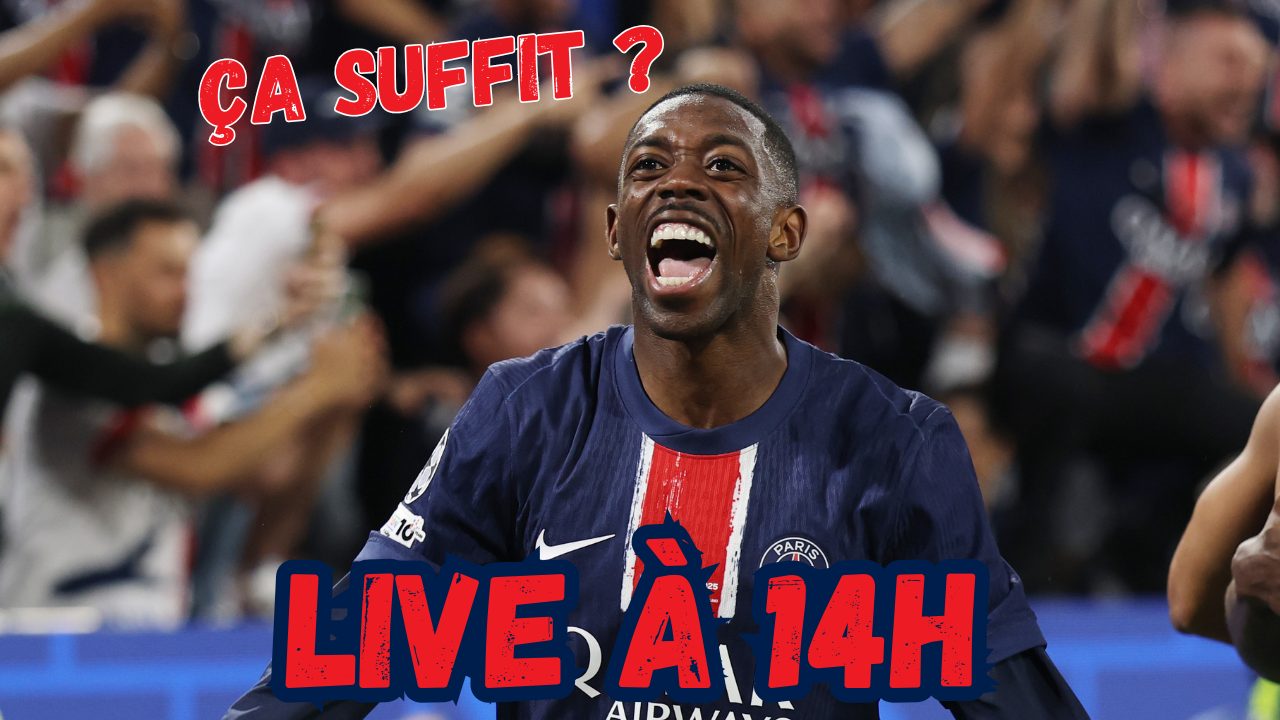 Live PSG - Le Ballon d'Or 2025 pour Dembélé avec de l'agacement....rendez-vous à 14h !