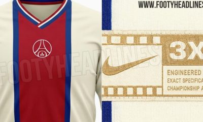 Premières images du 4e maillot 2026-2027 du PSG au style retro !