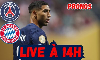 Live PSG/Bayern Munich - L'équipe pour le quart de finale ! Rendez-vous à 14h