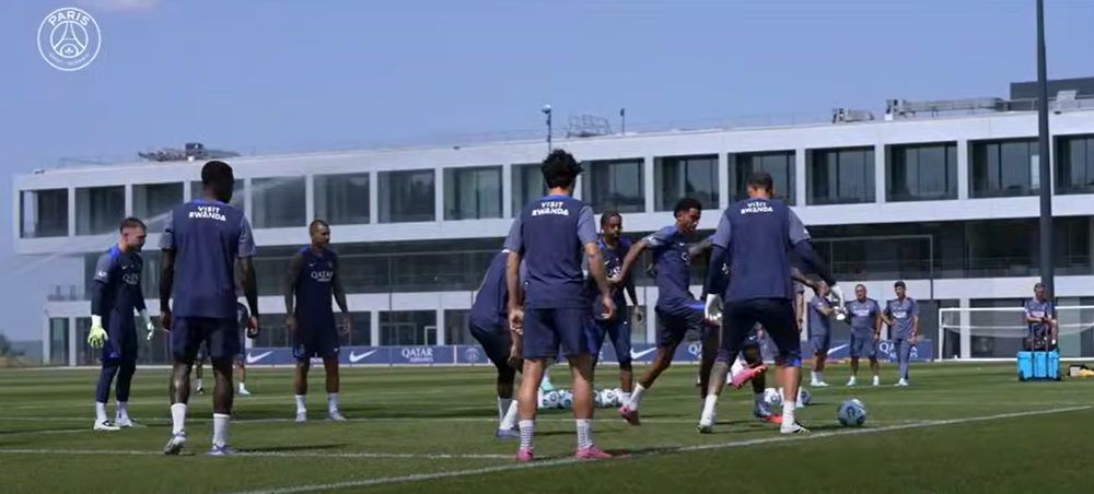 La reprise des joueurs du PSG en vidéo !