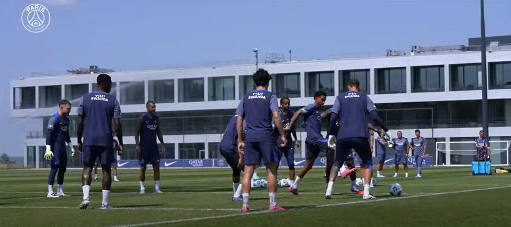 La reprise des joueurs du PSG en vidéo !