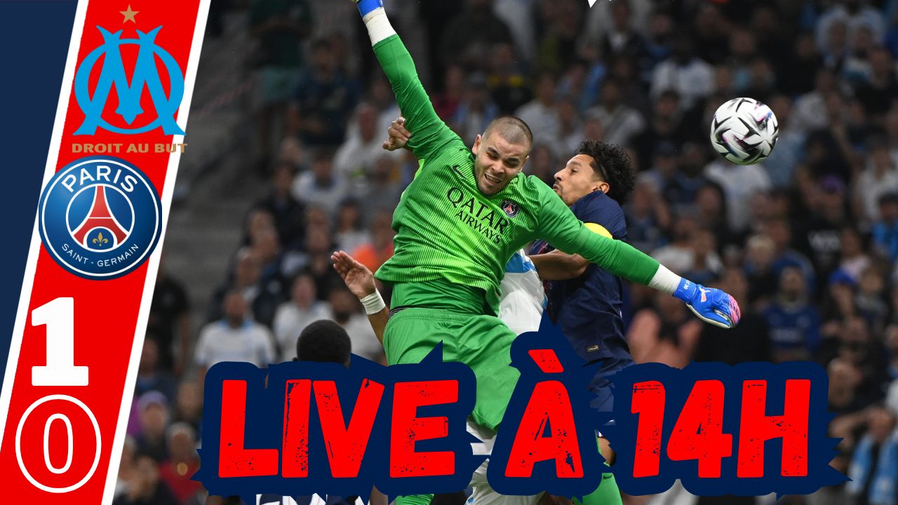 Live OM/PSG - Classico rat&eacute; et Demb&eacute;l&eacute; Ballon d'Or 2025...Rendez-vous &agrave; 14h!