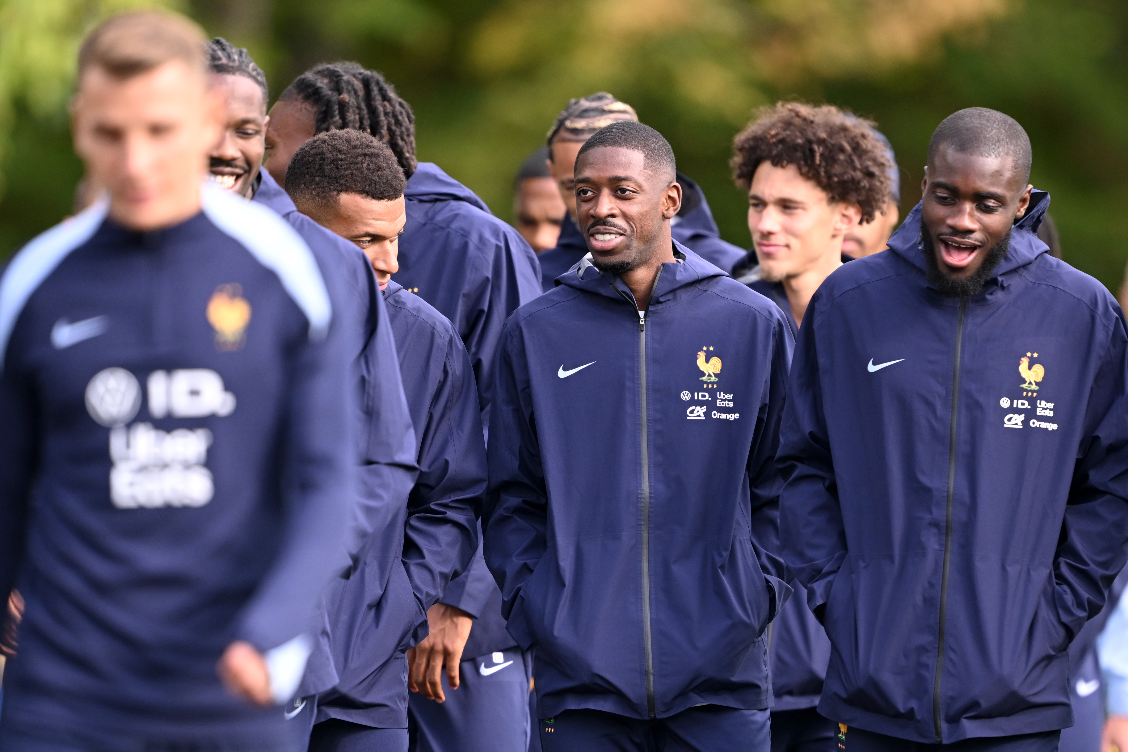 Mbappé  Barcola - Olise - Doué  Koné - Tchouaméni  Digne - Upamecano - Konaté - Koundé Maignan."