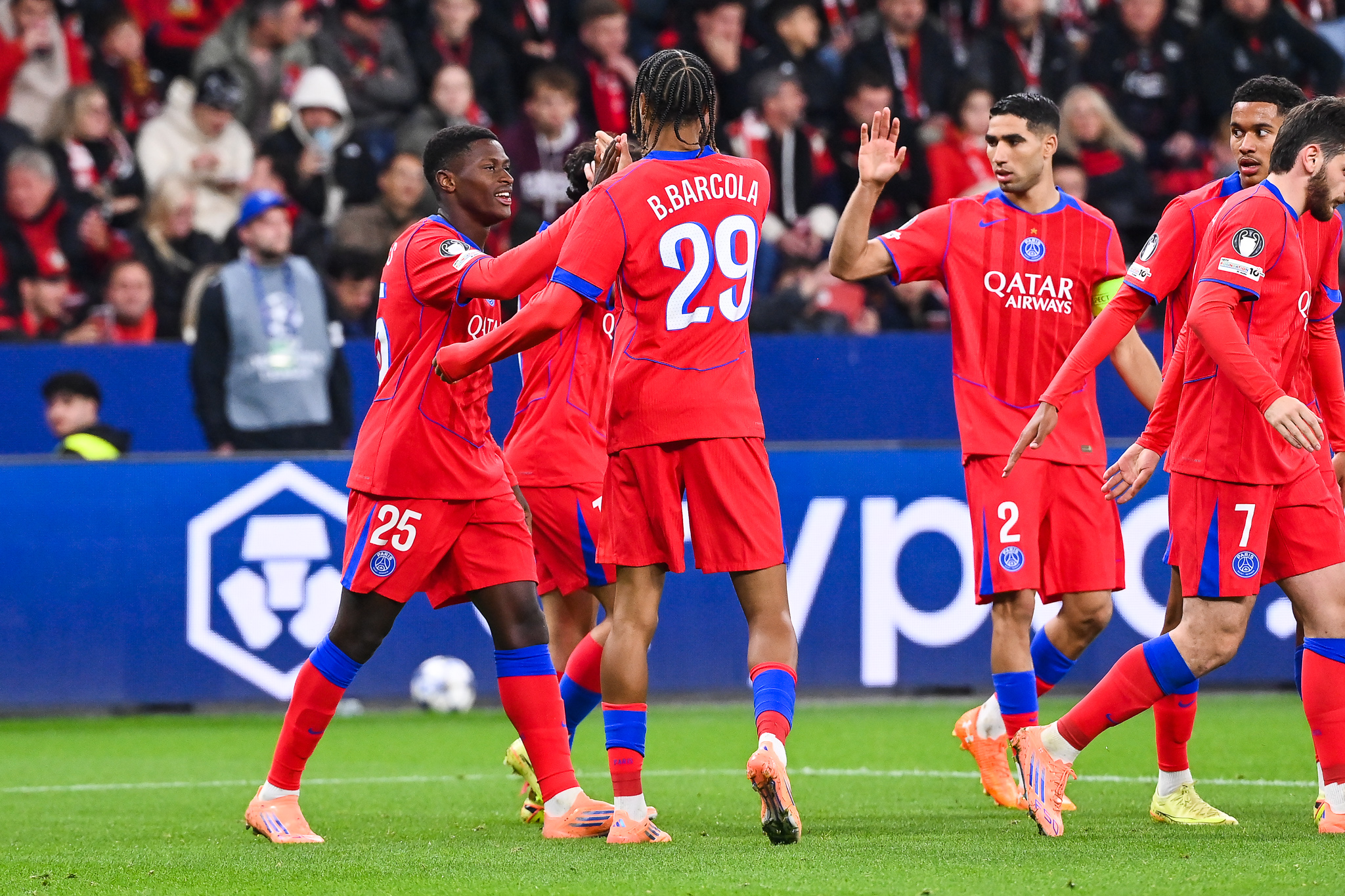 Bayer Leverkusen/PSG - Nuno Mendes savoure la victoire et son but