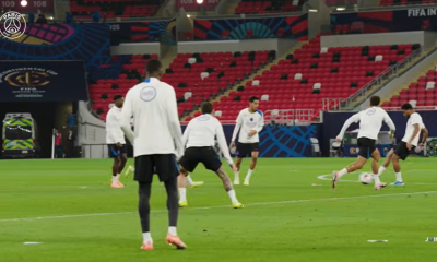PSG/Flamengo - La pr&eacute;paration des Parisiens Parisiens &agrave; Doha en vid&eacute;o