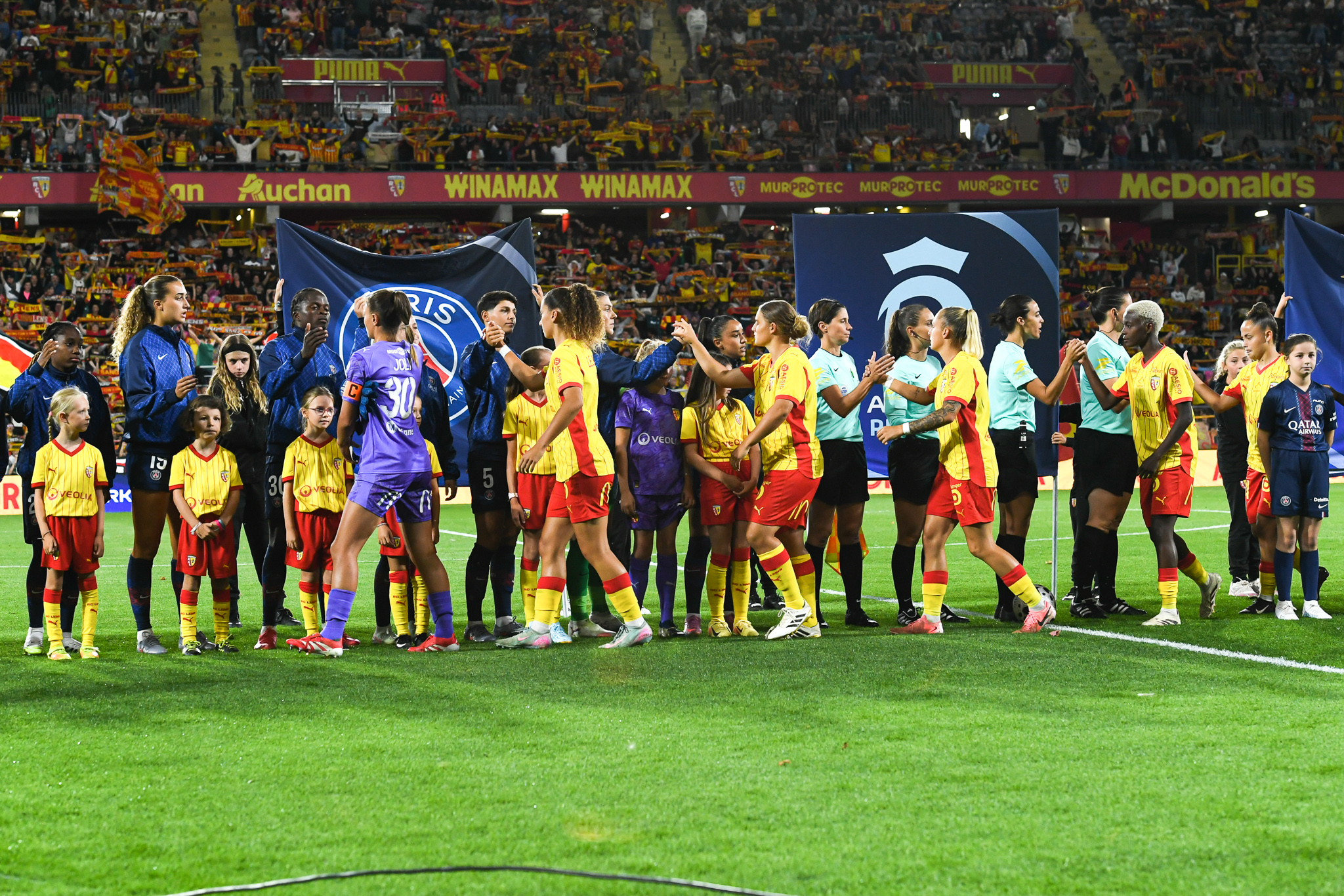 PSG/Lens - Les &eacute;quipes officielles