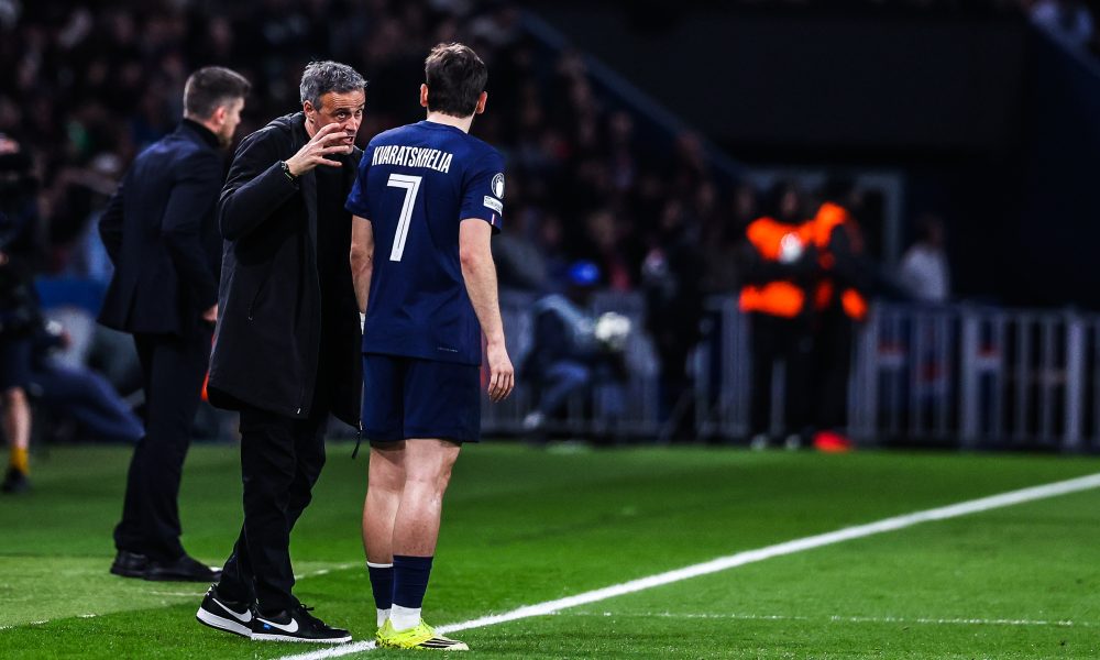 Kvaratskhelia se l&acirc;che &agrave; propos de Luis Enrique