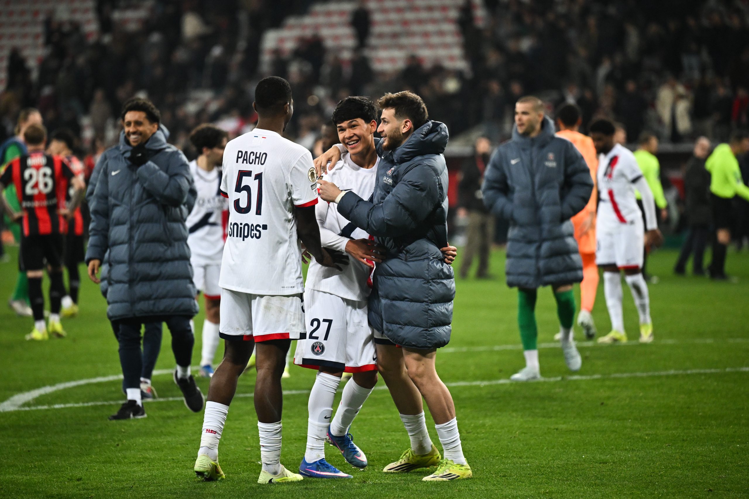 Nice/PSG - Dro Fernandez est aux anges apr&egrave;s son but et la victoire