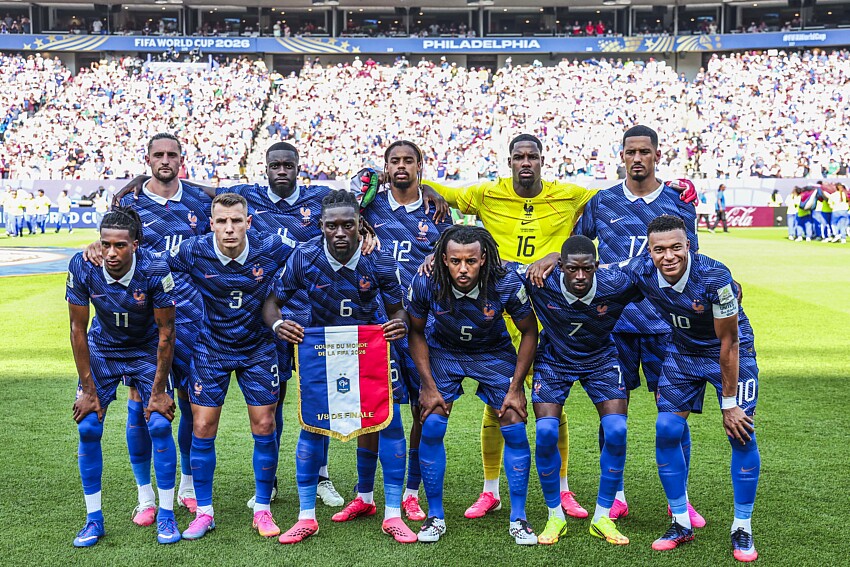 France/Maroc - Les &eacute;quipes officielles du quart de finale de Coupe du Monde
