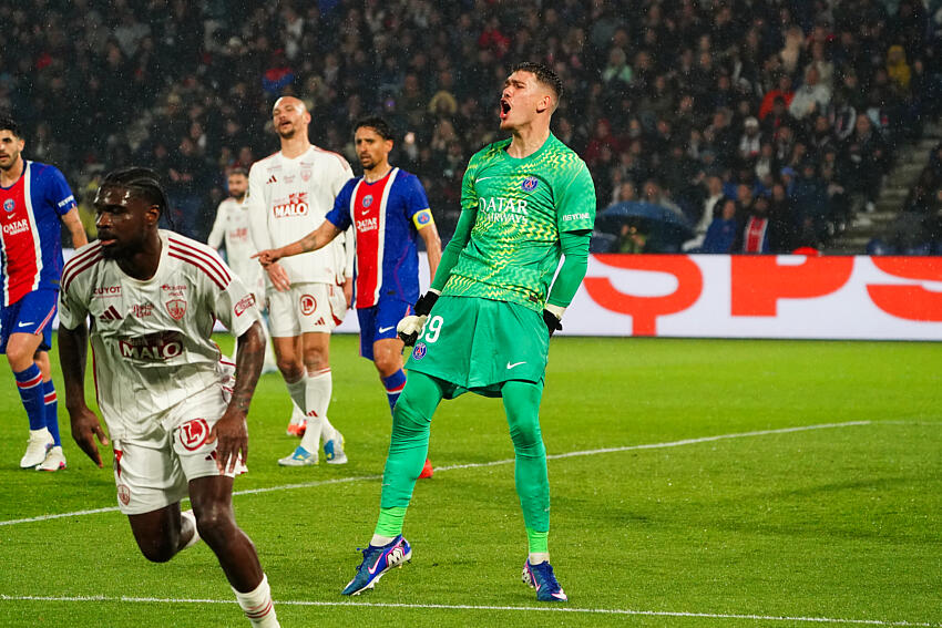 Renato MARIN of Paris Saint-Germain during the Ligue 1 McDonald's match between Paris and Brest at Parc des Princes on May 10, 2026 in Paris, France. (Photo by Herve Bellenger/Icon Sport) - Photo by Icon Sport