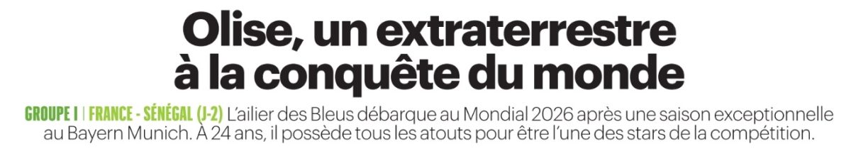Revue de presse : Deschamps légende des Bleus, choix pour Olise, Dembélé et Doué