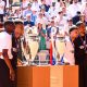 Les joueurs du PSG ont pr&eacute;sent&eacute; la Ligue des Champions &agrave; Roland Garros