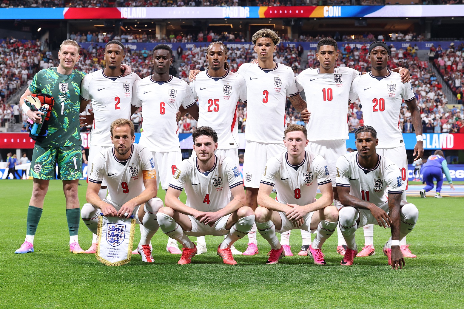 Mexique/Angleterre - Les équipes officielles en 8e de finale