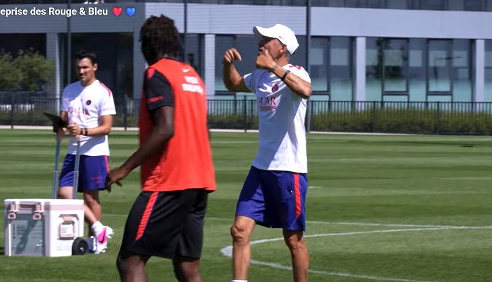 La reprise de l'entra&icirc;nement du PSG en vid&eacute;o