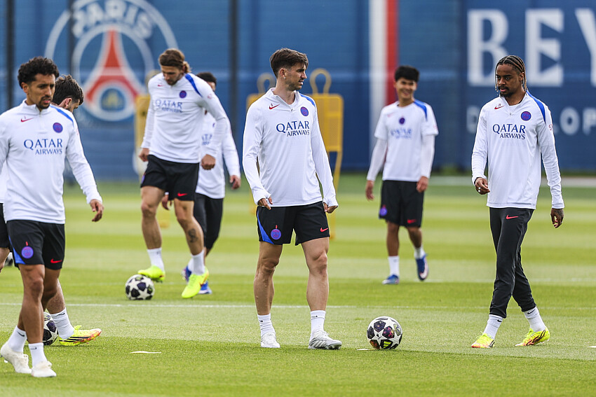 PSG/Aston Villa - Le d&eacute;but de l'entra&icirc;nement parisien en vid&eacute;o