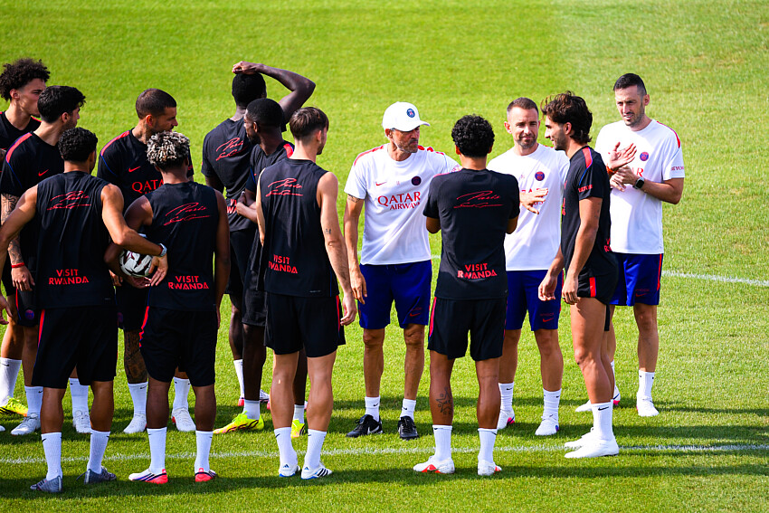 Rennes/PSG - Le d&eacute;but de l'entra&icirc;nement parisien en vid&eacute;o