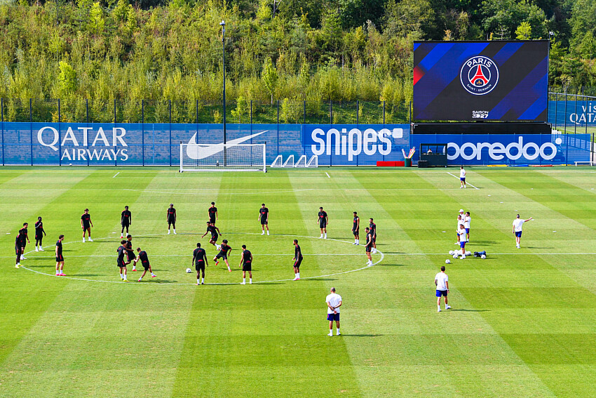 PSG/Monaco - Le d&eacute;but de l'entra&icirc;nement parisien en vid&eacute;o