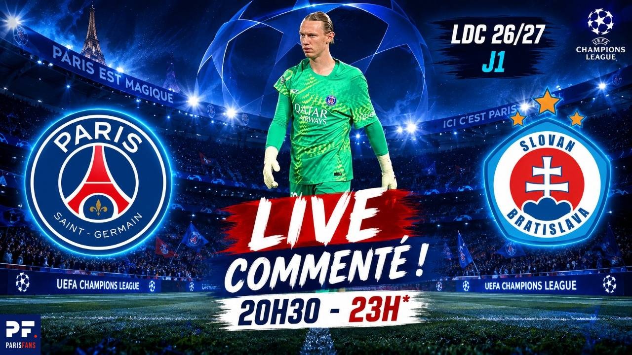 PSG/Slovan Bratislava - Le match &agrave; vivre ensemble en direct !