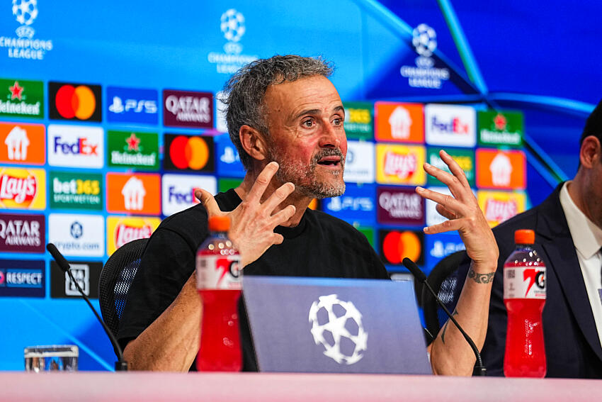 PSG/Slovan Bratislava - Luis Enrique en conf :