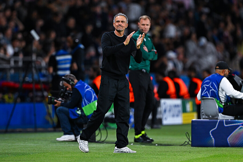 PSG/Slovan Bratislava - Luis Enrique en conf