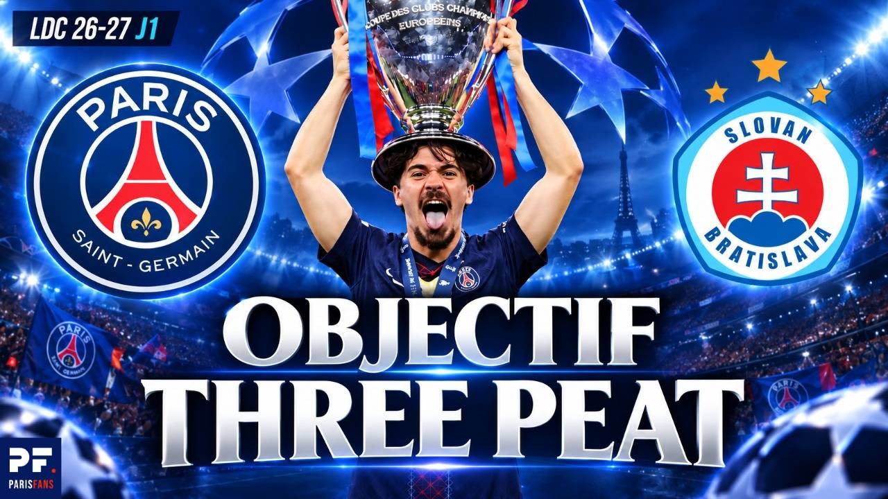 Vid&eacute;o PSG/Slovan Bratislava - L'&eacute;quipe pour lancer la Ligue des Champions, avec Chevalier ?