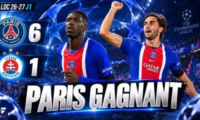 Vid&eacute;o PSG/Slovan Bratislava - Paris se d&eacute;cha&icirc;ne (Demb&eacute;l&eacute;, Torres, Akliouche...)