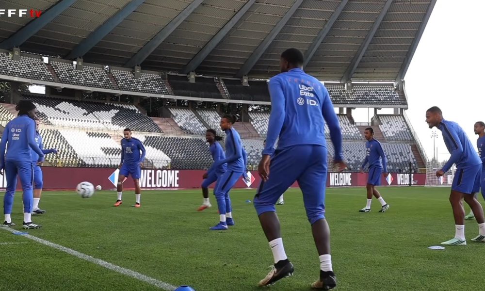 Belgique/France - La pr&eacute;paration des Bleus aupr&egrave;s des joueurs et du staff